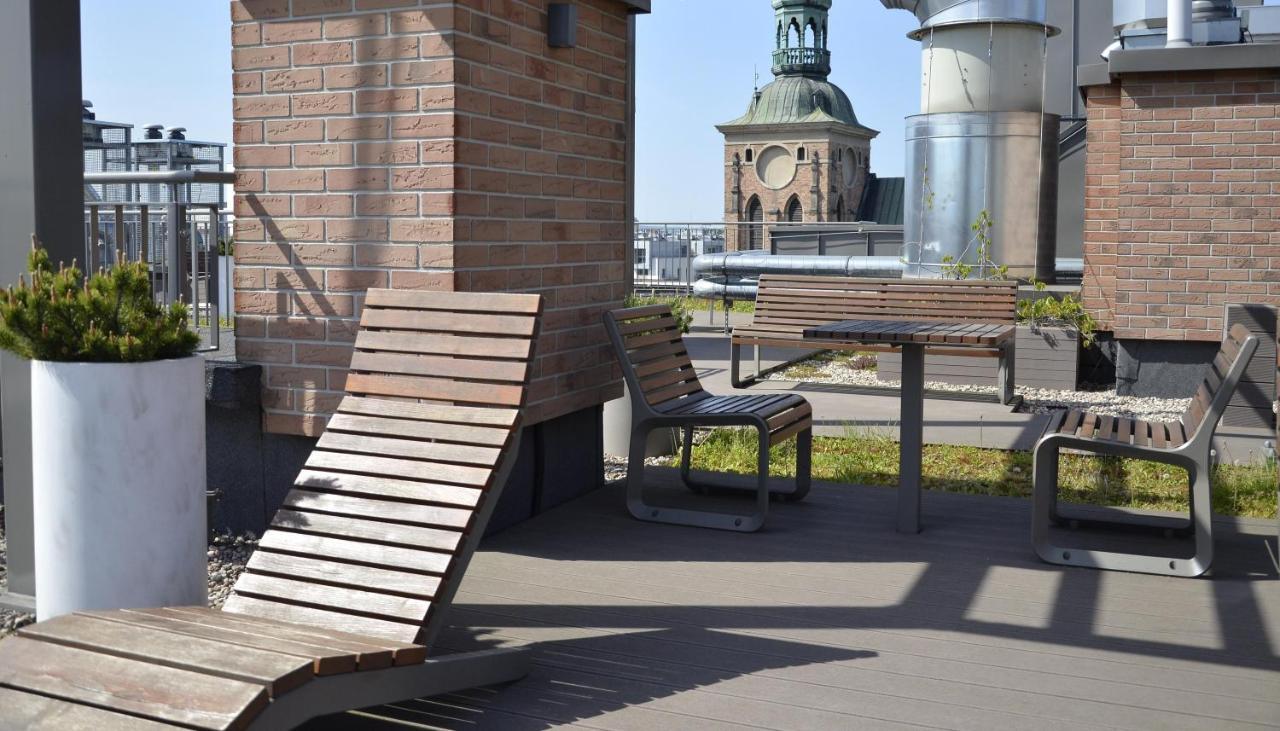 Roof Terrace Old Town Apartments With Private Parking Danzica Esterno foto